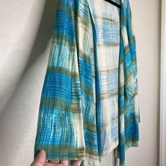 Sparrow Anthropologie Revolution Plaid Cotton Blend Cardigan Small - Picture 3 of 9